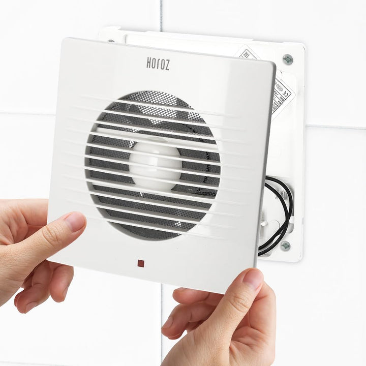 Badlüfter 120 mm Weiss 15 W CLASSIC - Leiser Wandlüfter aus ABS mit Filter 47 dB, Luftleistung 120 m