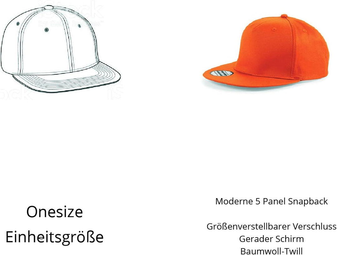 Galeriemode Lächerlich ich Becher Mich Weg Snapback - Kappe -Einheitsgrösse-Schwarz