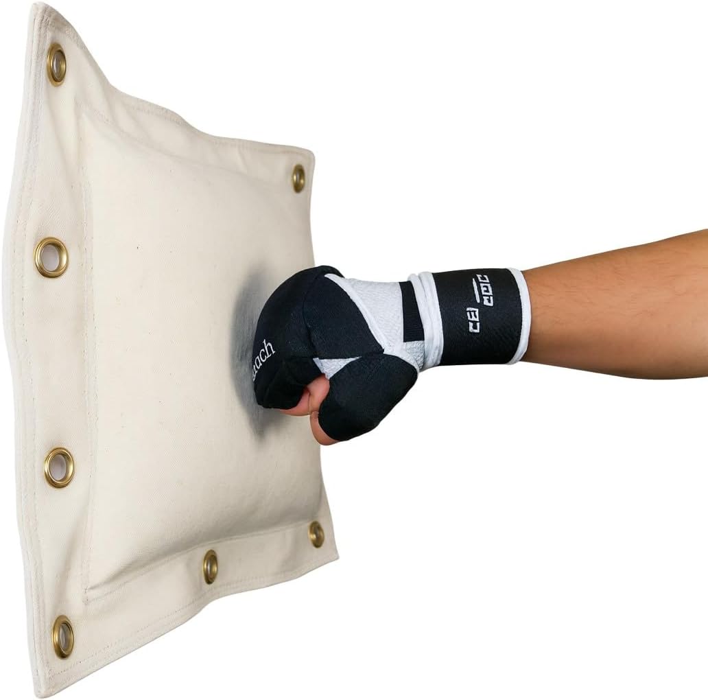 BAY 3-Kammern schwarz Wand-Schlagpolster FERTIG GEFÜLLT Schlagkissen, Sandsack, Boxsack, 115 cm, Wan