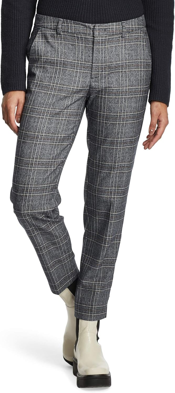 Cartoon Damen Chino-Hose mit Muster 38 Blau, 38 Blau