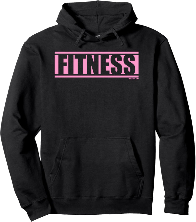 Fitness Rosa Gym Fitness Workout Spruch Motivation in rosa Pullover Hoodie