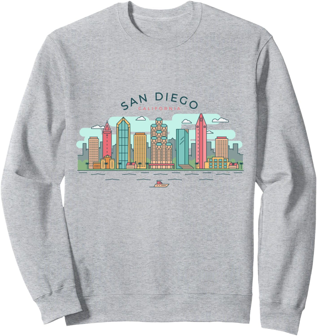 Skyline San Diego Vintage San Diego California Sweatshirt