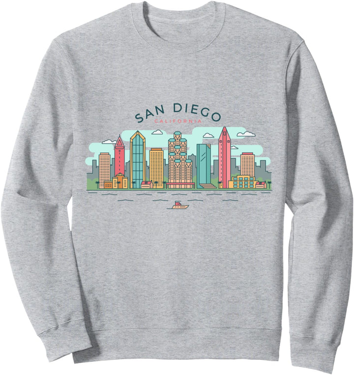 Skyline San Diego Vintage San Diego California Sweatshirt