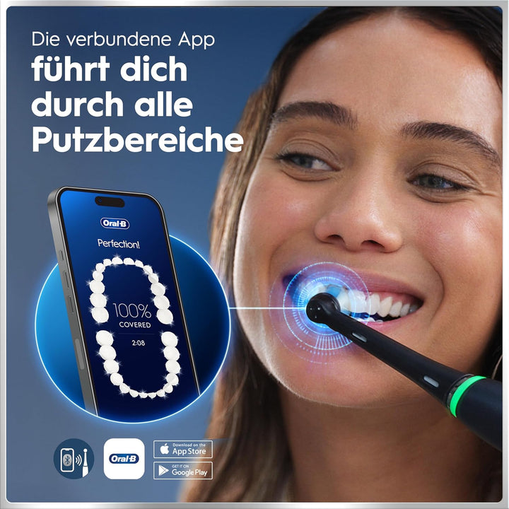 Oral-B iO Series 6 Elektrische Zahnbürste/Electric Toothbrush, 2 Aufsteckbürsten, 5 Putzmodi für Zah