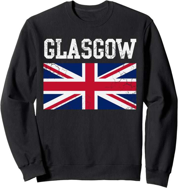 Glasgow Flagge Grossbritannien Flagge Union Jack Sweatshirt