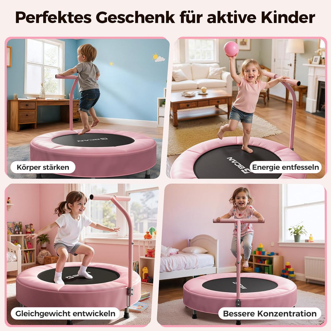 BCAN 91 cm Kleinkind-Trampolin, ASTM-Zertifiziert Schaumstoffgriff und sichere, verdickte Abdeckung,