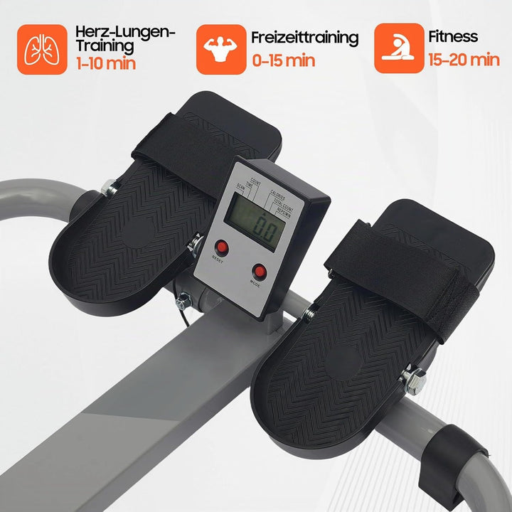 106cm X 66cm X 10cm Rudergerät Für Zuhause, LCD-Display, Einstellbarer Widerstand 15-55kg, Für Fitne