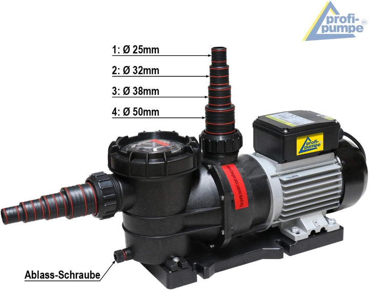 Schwimmbadpumpe Poolpumpe - Filterpumpe Schwimmbad/Swimmingpool, energiesparsam zuverlässig und effe