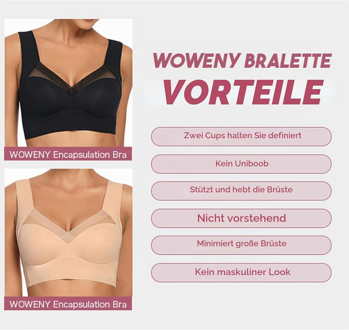 WOWENY BH Damen Ohne Bügel Schlaf Bustier Tops Spitze Bralette Bügelloser Klassischer T Shirt BH Sch