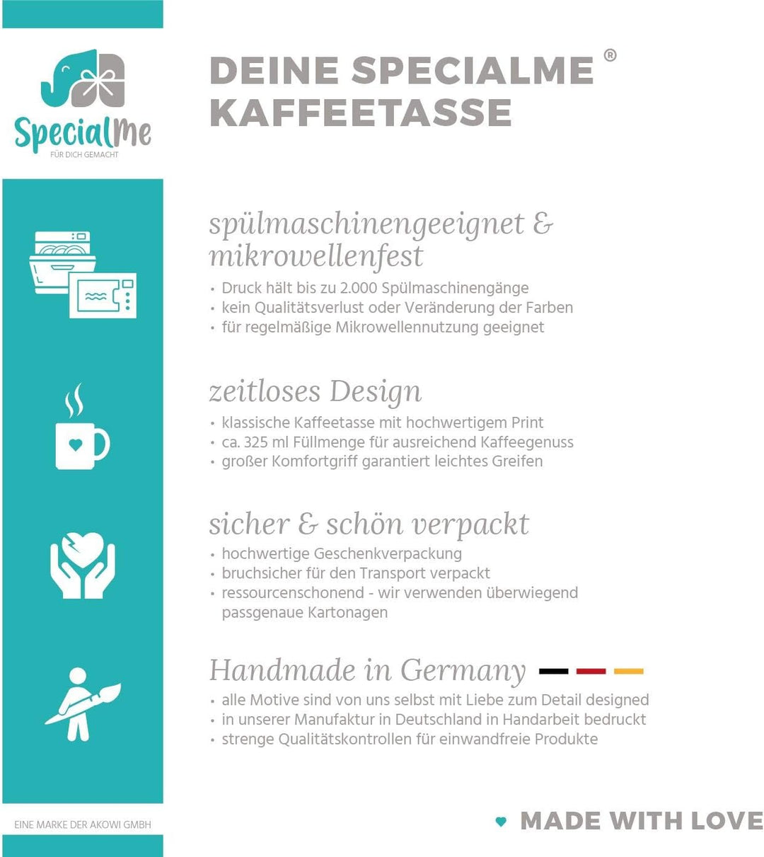personalisierte Fototasse mit eigenem Foto persönliches Geschenk mit Bild selbst gestalten Rahmen He