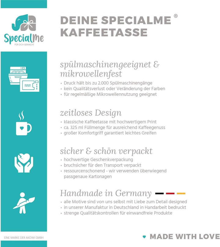 Tasse personalisiert Fotocollage Fototasse mit bis zu 5 Fotos persönliches Geschenk Kaffeetasse mit