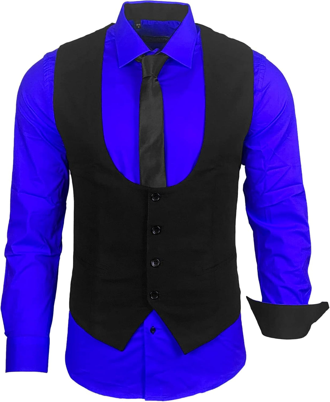 Herren Hemd Weste Krawatte Set Business Anzugweste Westen Slim Fit Smoking Frack Business Herrenanzu