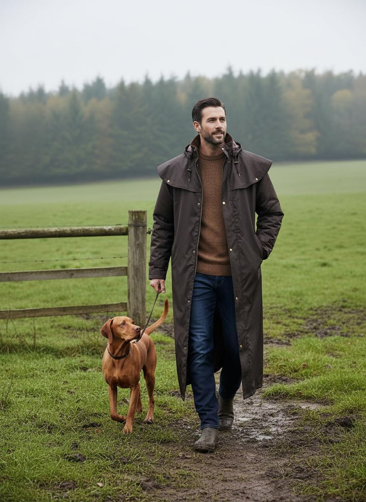 Scippis Stockman Coat Regenmantel L Braun, L Braun