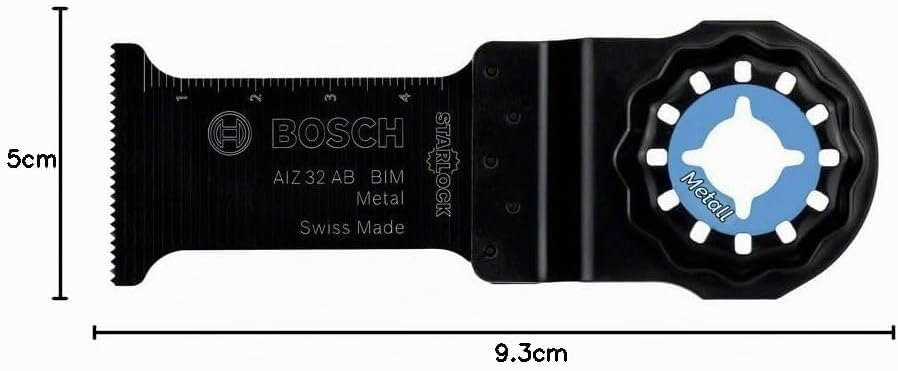 Bosch Professional 1x Bi-Metall Sägeblatt AIZ 32 AB (für ungehärtetes Metall, Breite 32 mm, Zubehör