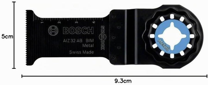 Bosch Professional 1x Bi-Metall Sägeblatt AIZ 32 AB (für ungehärtetes Metall, Breite 32 mm, Zubehör
