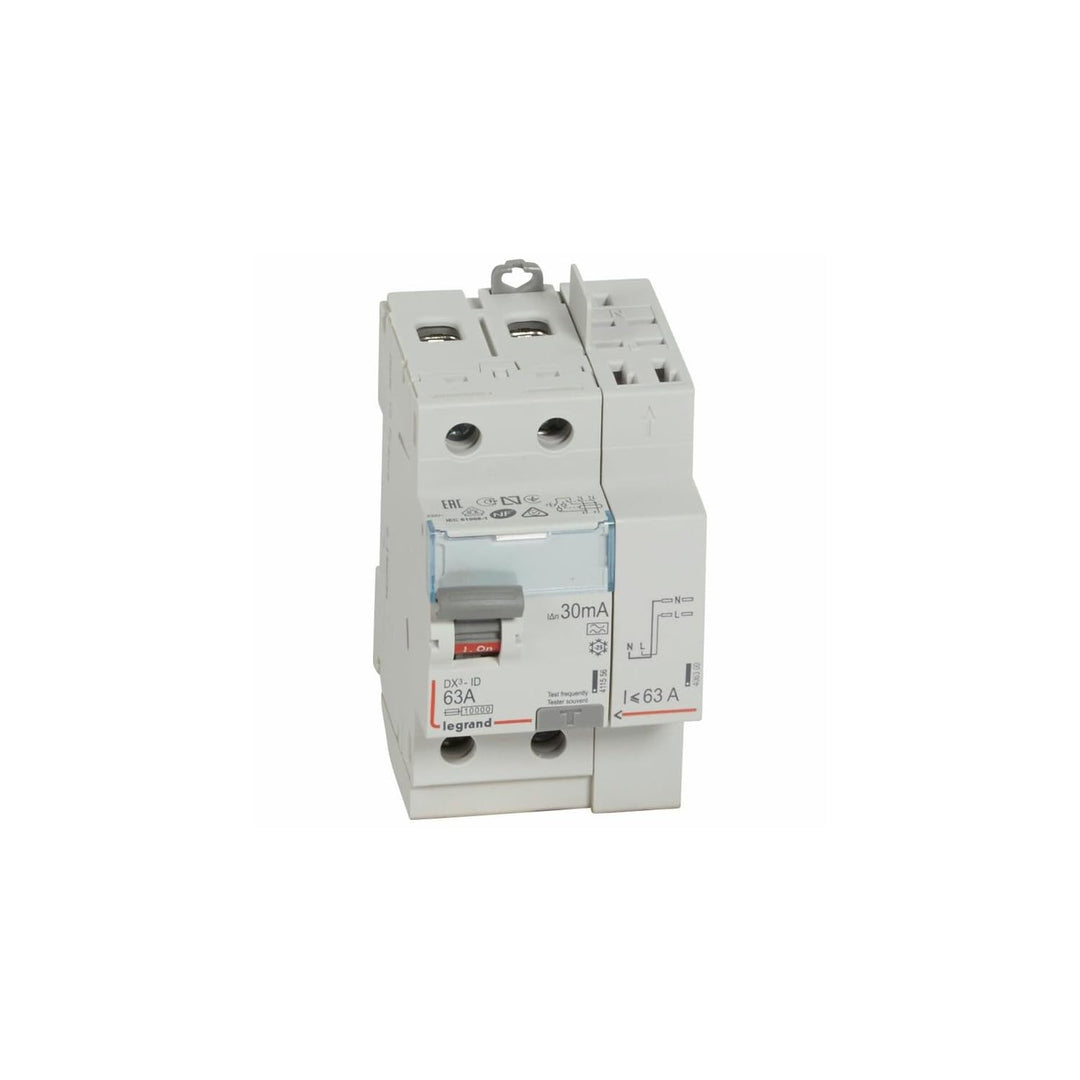 Legrand leg411639 dx3-id Schalter Schutzschalter 2-polig 63 A Typ A 30 mA TGA