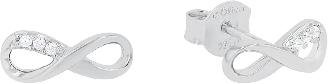 s.Oliver Ohrstecker Edelstahl Damen Ohrschmuck, Kommt in Schmuck Geschenk Box Zeichen, Formen & Symb