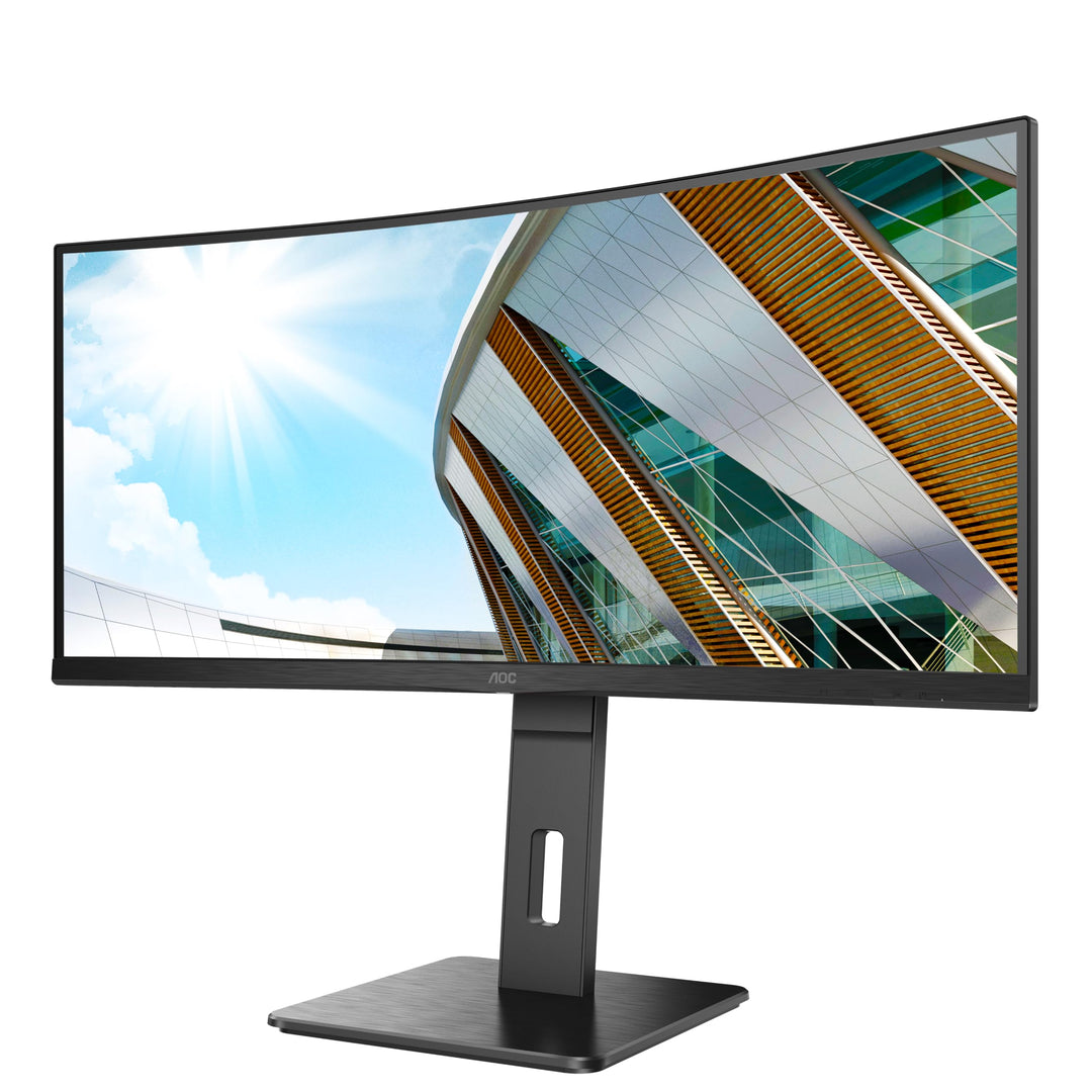 AOC CU34P2A - 34 Zoll WQHD Curved Monitor (3440x1440, 100Hz, HDMI, DisplayPort, USB Hub) schwarz USB