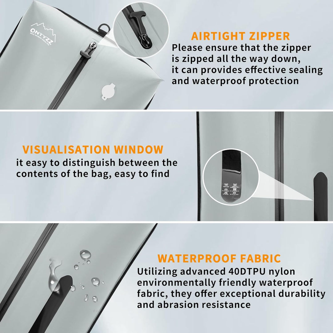 Vakuumbeutel für Kleidung Wiederverwendbar TPU Vakuumierbeutel mit Luftdichtem Ventil Reise Nylon Or