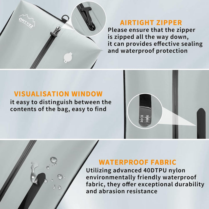 Vakuumbeutel für Kleidung Wiederverwendbar TPU Vakuumierbeutel mit Luftdichtem Ventil Reise Nylon Or