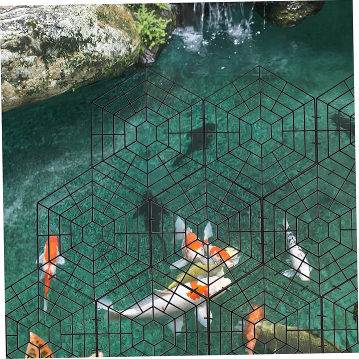 YARNOW 30 Stück 6-eck Fischschutznetz Aus Kunststoff Teichnetz Für Fischteich Outdoor Robust