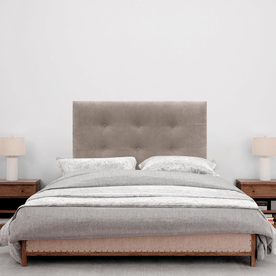 DHOME Kopfteil, gepolstertes Bett Kopfteil 8cm dick. Gepolstertes Kopfteil ACUALINE Stoff und Kunstl