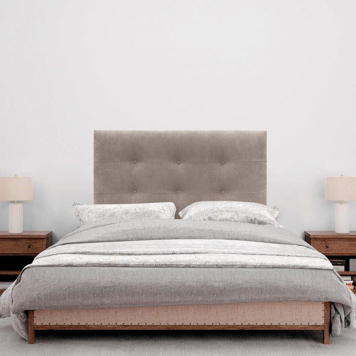 DHOME Kopfteil, gepolstertes Bett Kopfteil 8cm dick. Gepolstertes Kopfteil ACUALINE Stoff und Kunstl