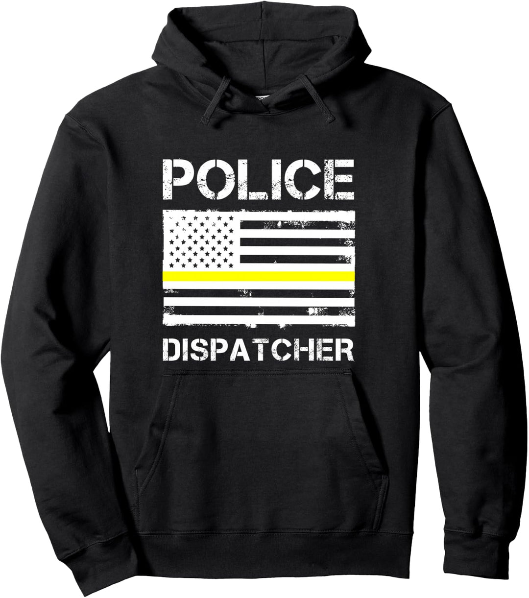 Polizei Dispatcher First Responder Thin Yellow Line US Pullover Hoodie