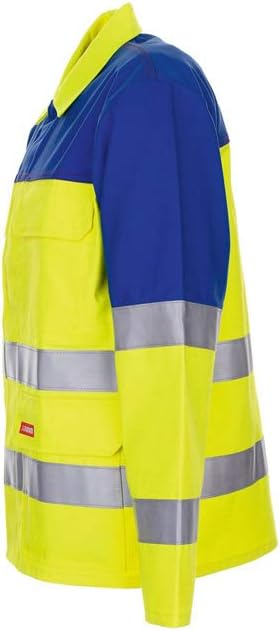 Grösse 58 Herren Planam Major Protect Warnschutz Jacke 1-lagig warngelb/kornblau Modell 5202 Warngel