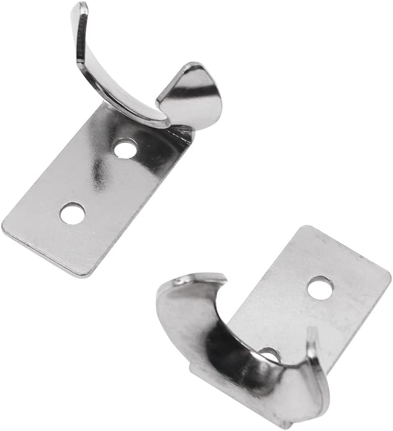 Tiardey 2 Stück elastischer Edelstahl-Gummi-Haubenverschluss,Flexible T-Griff-Haspe,Gummi,Flexible Z