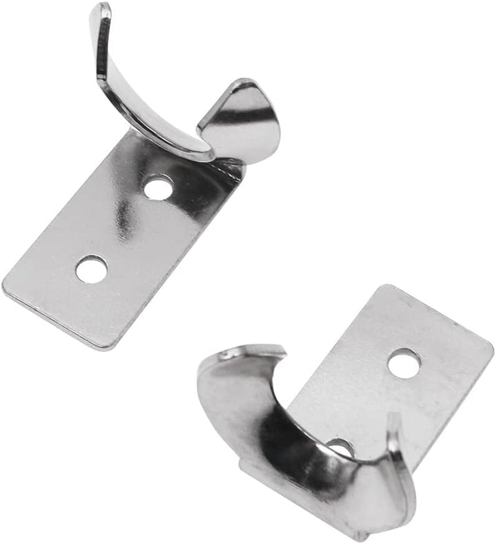 Tiardey 2 Stück elastischer Edelstahl-Gummi-Haubenverschluss,Flexible T-Griff-Haspe,Gummi,Flexible Z
