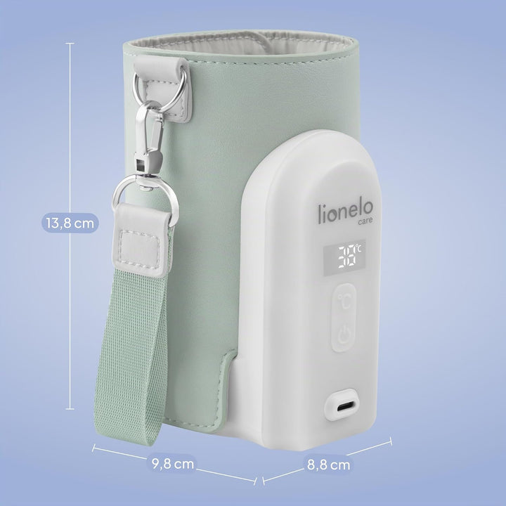 LIONELO Thermup Go Evo Tragbarer Babyflaschenwärmer, hält Flüssigkeiten warm, 5 Betriebstemperaturen