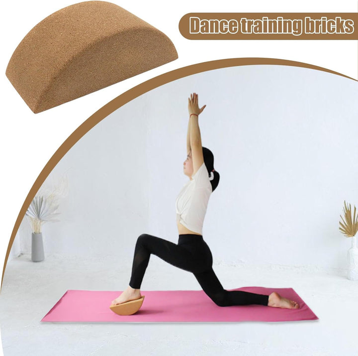 Stützendes Fussübungszubehör, Yoga-Blöcke mit hoher Dichte, Naturkorkblöcke, Yoga-Trainingsbausteine