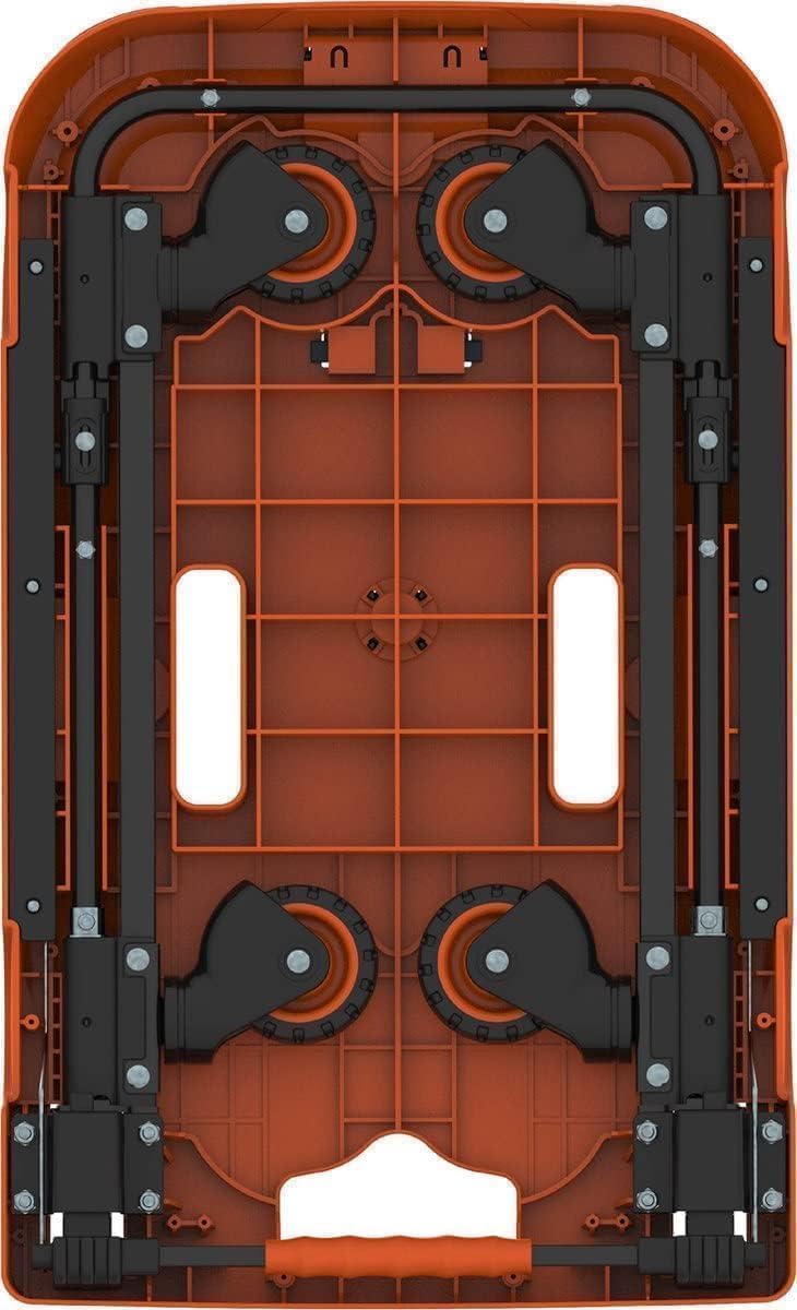 Black+Decker Faltbarer Rollwagen - Transportwagen - Max. 90 KG - Höhenverstellbarer Griff - 61.4 x 3