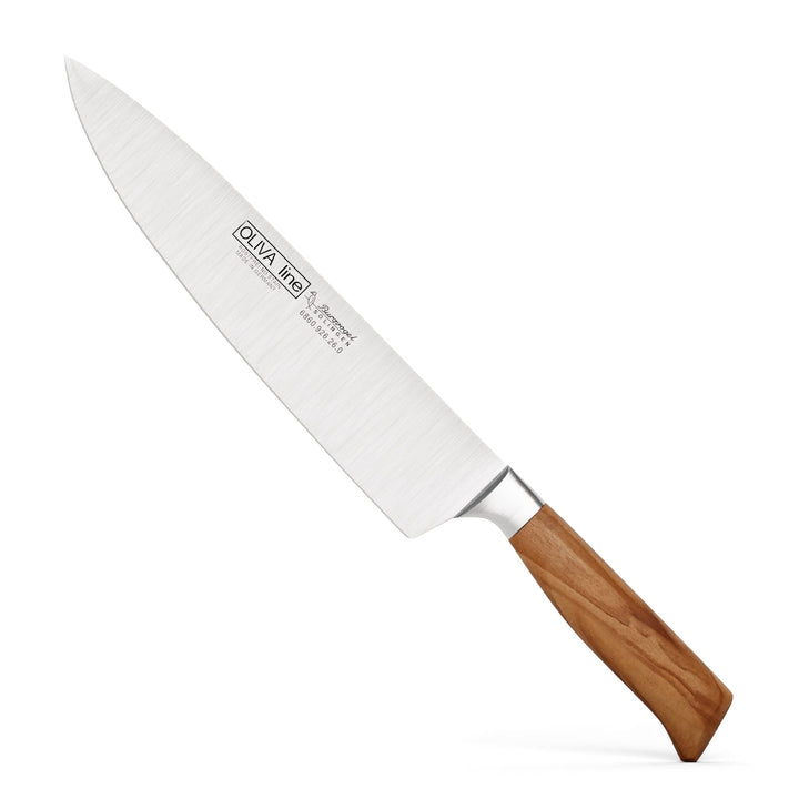 Burgvogel Solingen Kochmesser 26 cm geschmiedet Olivenholz, Oliva Line, rostfrei, deutsches Küchenme