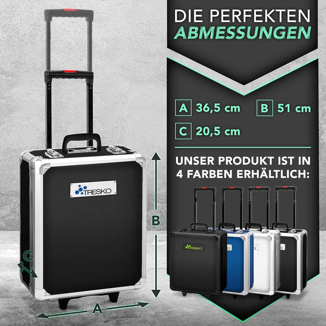 TRESKO Werkzeugkoffer 1400 teilig | Werkzeugkasten gefüllt | Werkzeugkiste Profi | Werkzeugtasche |