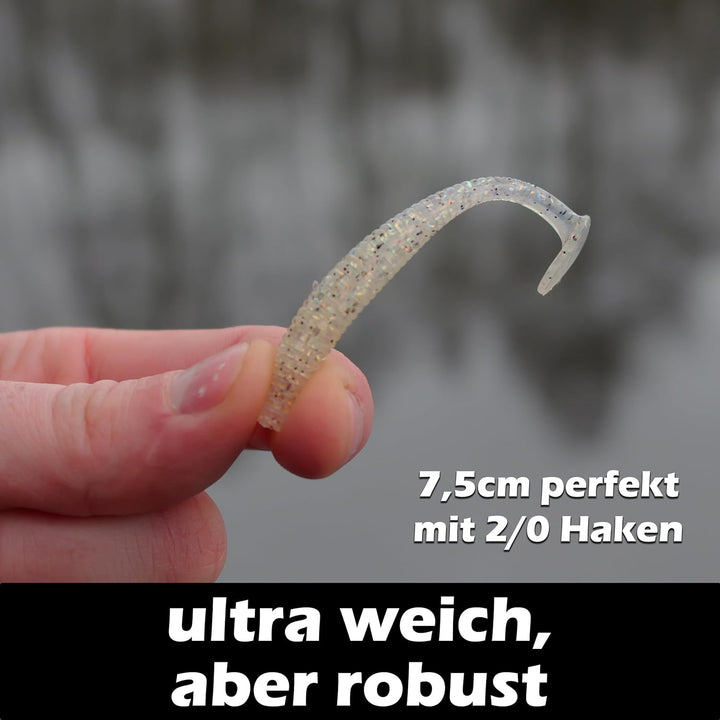 Gummifische 7,5cm 10cm 13cm - Zanderköder Gummifisch Zander Köder Gummifische Set Barschköder Barsch