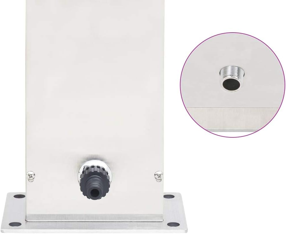 vidaXL Gartendusche mit Wasserhahn Handbrausekopf Modern Pooldusche Aussendusche Campingdusche Regen