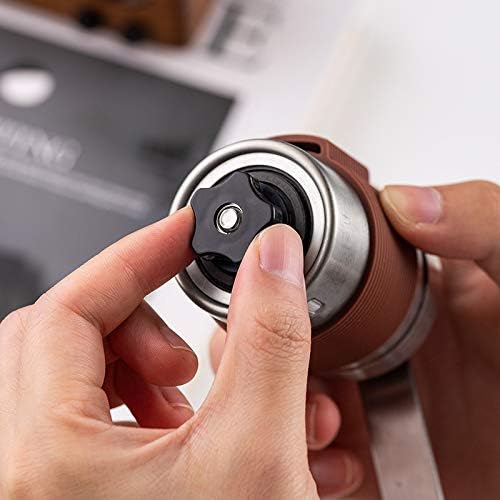 Manuelle Mini-Kaffeemühle, Keramik-Grat, Mini-Hand-Kaffeebohnenmühle mit 20 g Kapazität, verstellbar