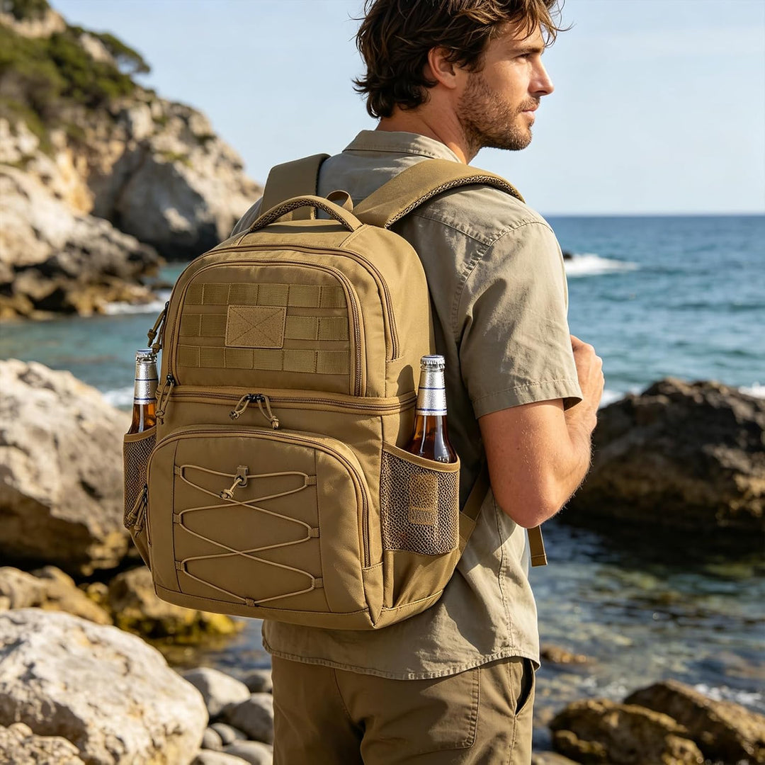 Kühlrucksack mit Doppeldecker Taktischer Kühltasche Rucksack Herren Klein Isoliert Auslaufsicherer R