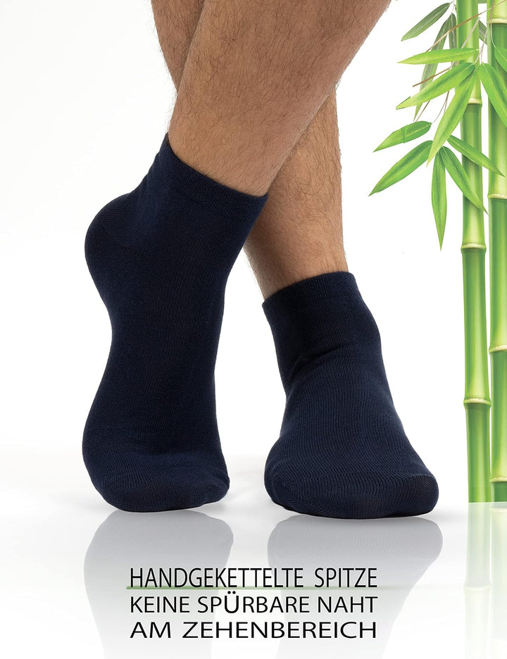 OCERA BAMBUS Kurzschaft Socken, 6 oder 12 Paar atmungsaktive Sneaker Socken aus nachhaltigen Bambusf