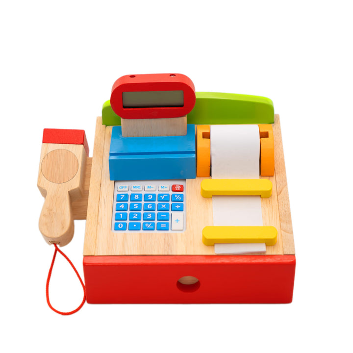 goki – Registrierkasse mit Scanner – Taschenrechner – echtes Display, 8651575, 22 x 18 x 14 cm
