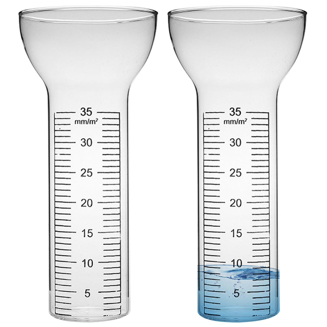 Regenmesser Frostsicher 2pcs Regenmesser Ersatzglas Freeze Proof Glas Regenmessrohr mit klaren Marki