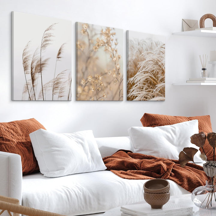 Muralo - Wandbilder Leinwand Set Aufhängefertig - Bilder für Wohnzimmer Schlafzimmer - Moderne Wandd