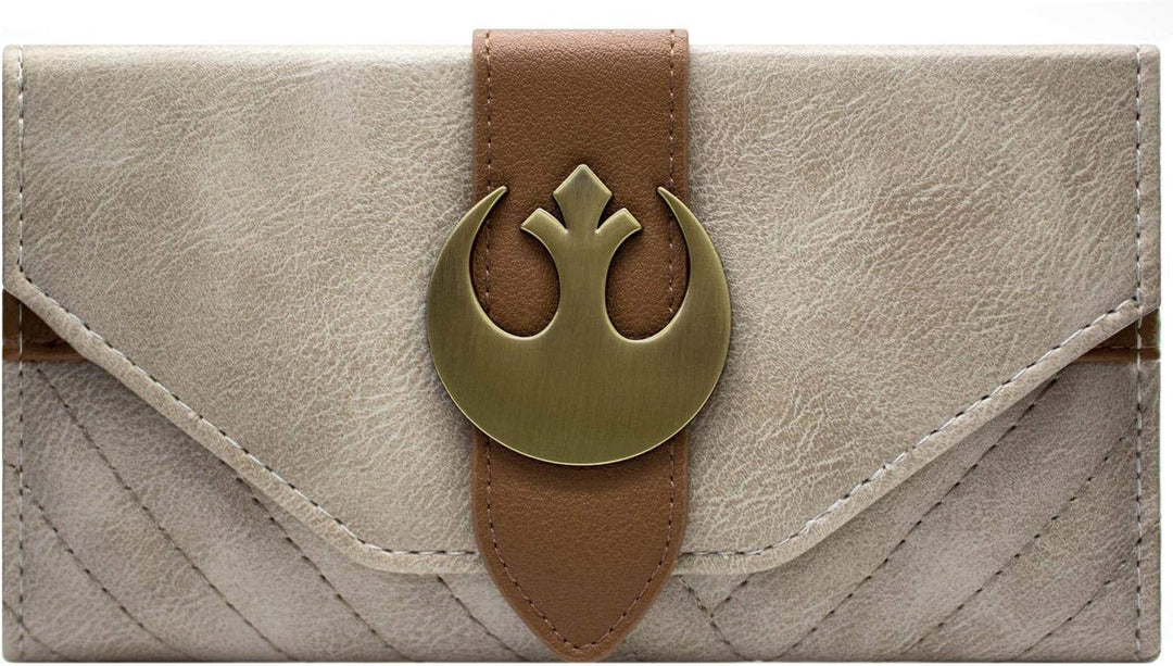 The Last Jedi Star Wars Rey Outfit Rebel Emblem Portemonnaie Clutch Münzfach & Kartenhalter, Braun