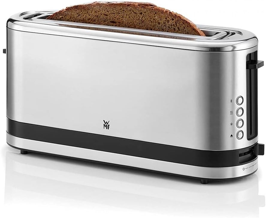 WMF Küchenminis Toaster Langschlitz mit Brötchenaufsatz, 2 Scheiben, XXL, Bagel-Funktion, 7 Bräunung