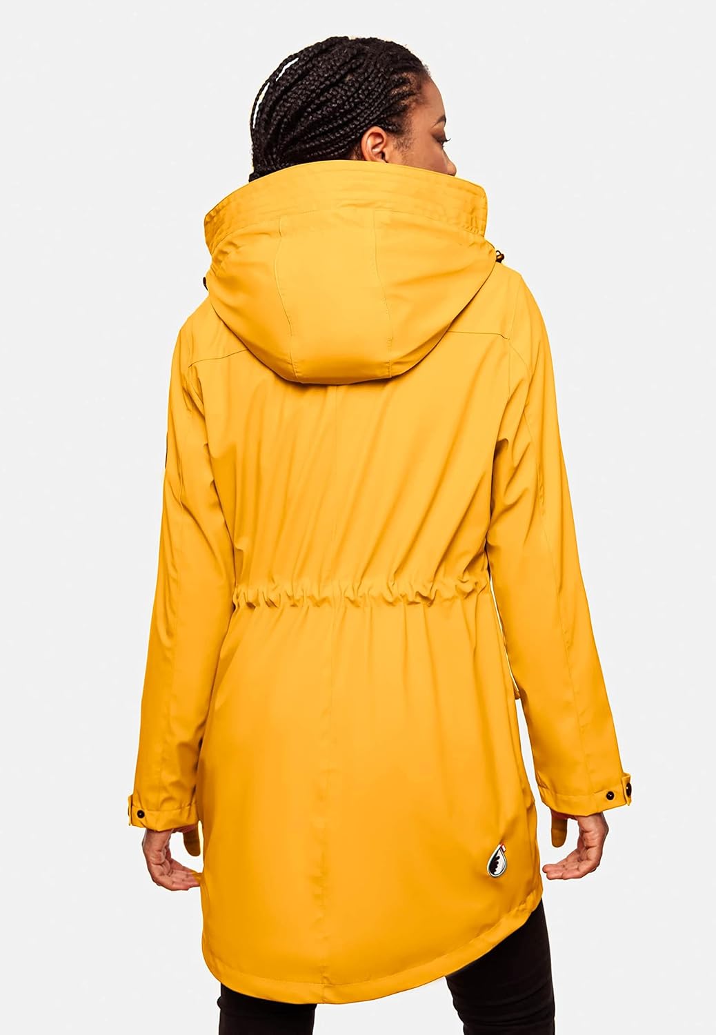 Navahoo Damen wasserdichter gefütterter Regenmantel Deike XS Amber Yellow, XS Amber Yellow