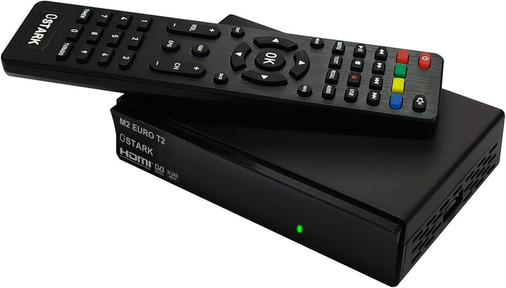 Ostark Euro T2 Terrestrischer Receiver TDT TDT2 FTA DVB-T2 DVB-C, H265 HEVC Full HD PVR, Dual USB, D