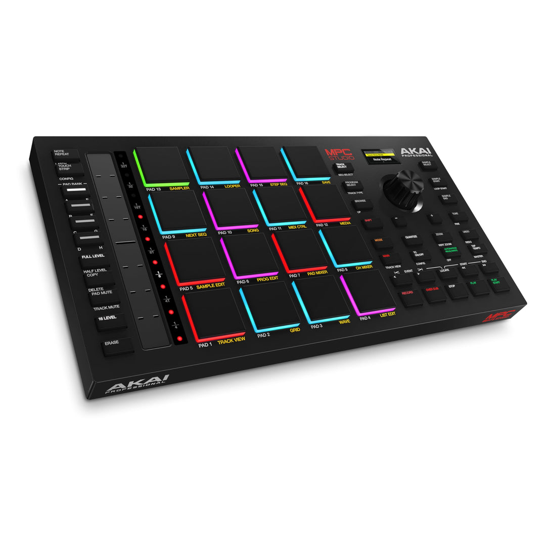Akai Professional MPC Studio - MIDI-Controller Beat Maker mit 16 anschlagsdynamischen RGB Pads, MPC