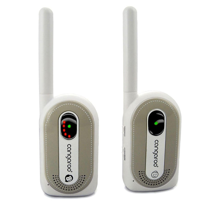Babyphone Maternal Instinct bis 1,3 km Reichweite, Empfänger mit Gürtelclip grau, grau